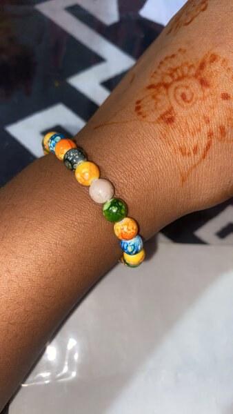 Bracelet perles colorées 4a500