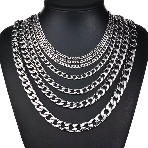 Collier chaîne en acier inoxydable