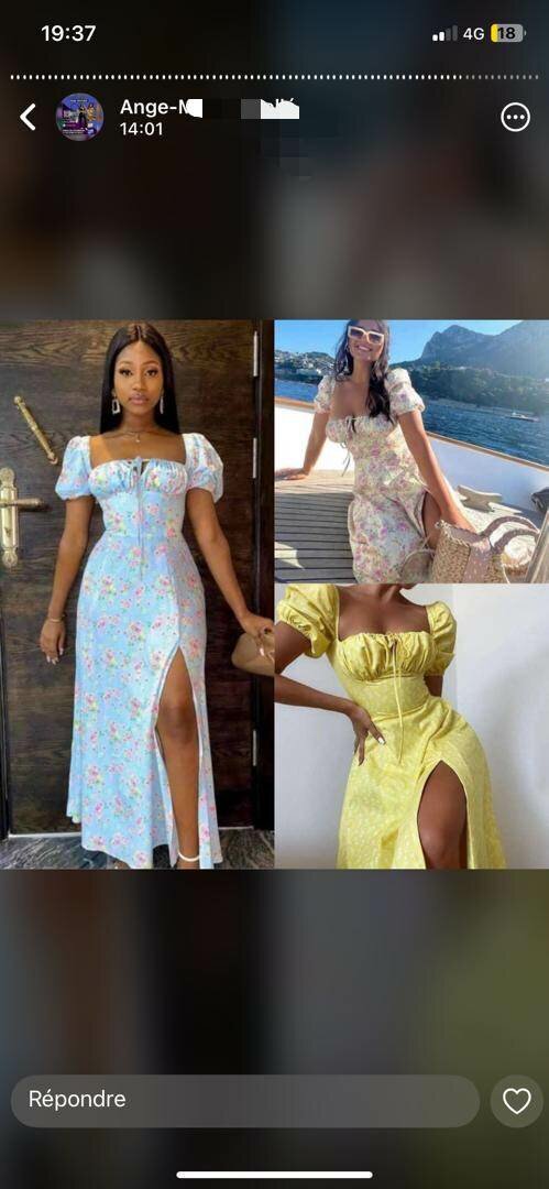 Chic robe en fente