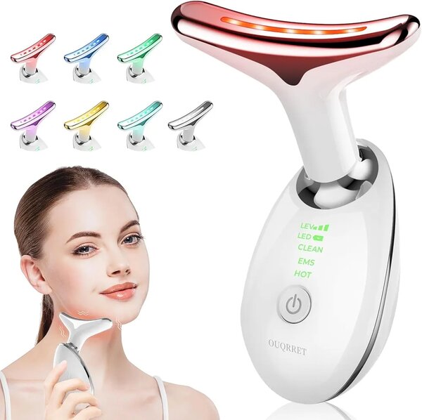Appareil de soins visage LED EMS