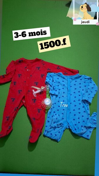 Pyjamas bébé 3-6 mois
