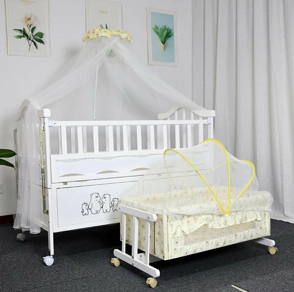 Lit Bébé Double En Bois à multiple fonctions