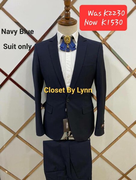 black men's suit