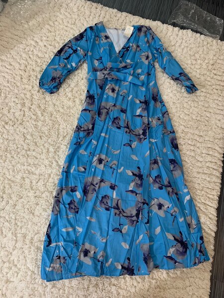 Floral wrap dress
