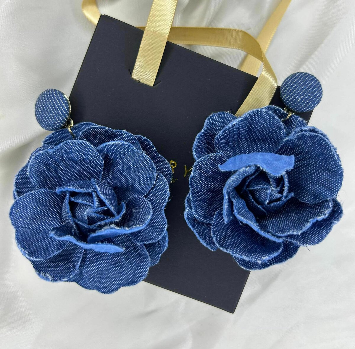 Boucles d'oreilles pour femmes bleu rose
