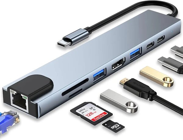 TYPE C 8 IN 1 ADAPTER