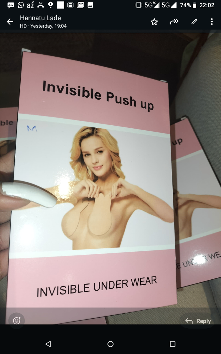 Strapless bra