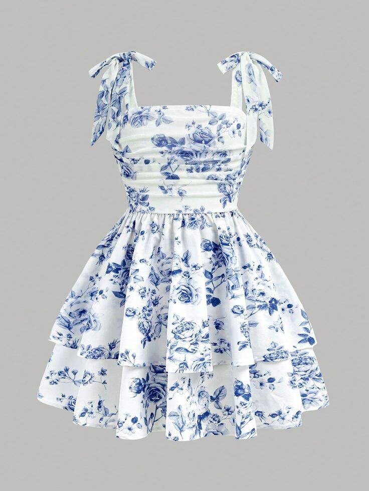 Robe d'été fleurie à nœuds