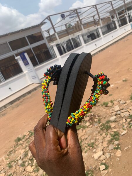 Beaded slippers