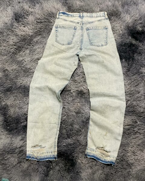 Distressed jeans