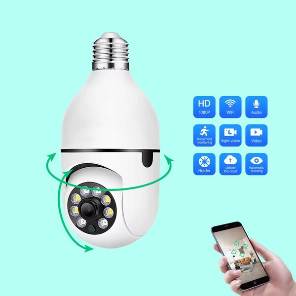 Ampoule caméra de surveillance