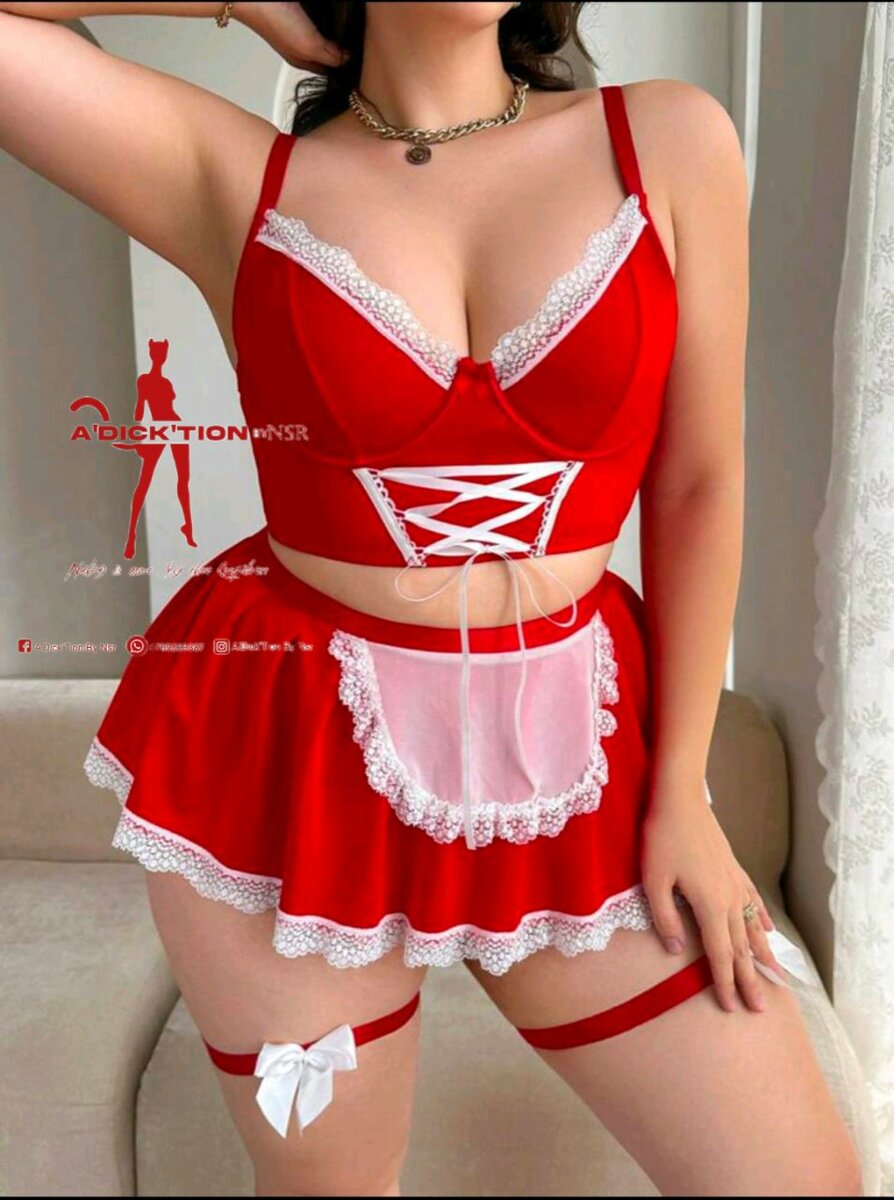 Ensemble Costume Sexy Rouge