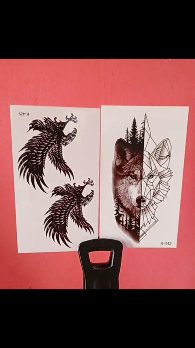 Tatouages temporaires animaux sauvages