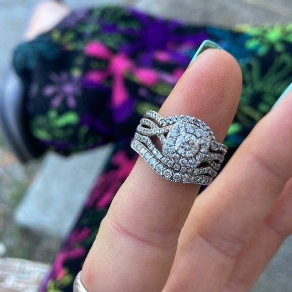 Wedding and engagement ring