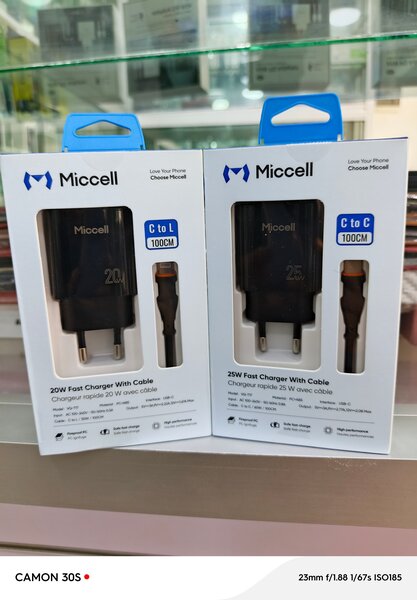 Chargeur rapide Miccell 20W