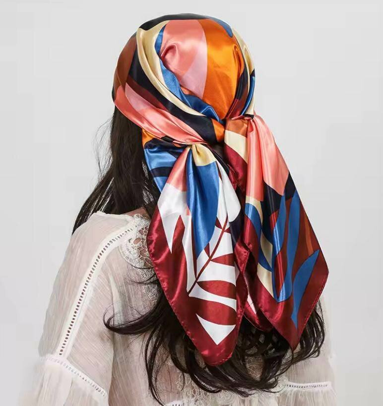 Foulard en soie coloré