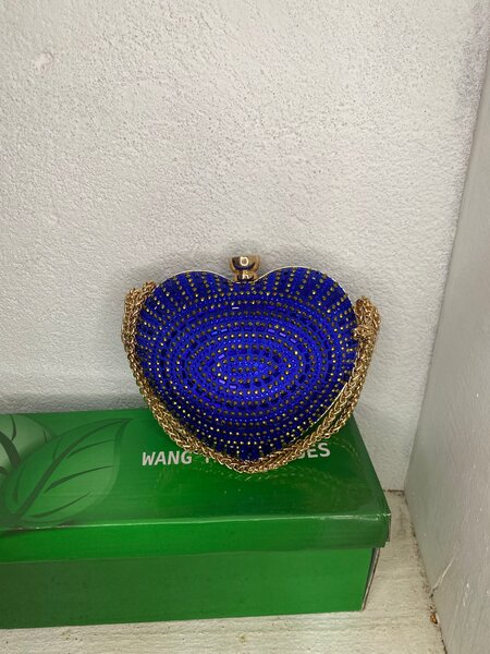 Sac cœur strass chic