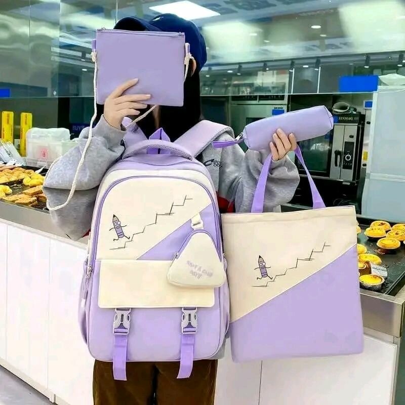Ensemble de sacs à dos pastel