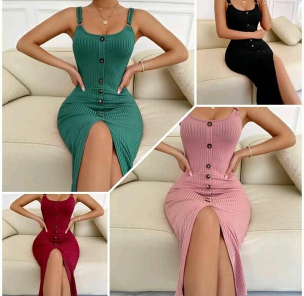 Robe avec fente