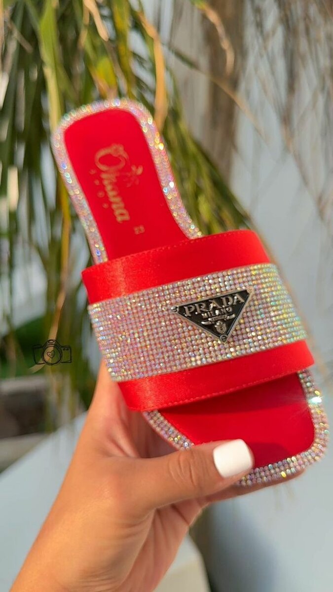 Red ballet flats