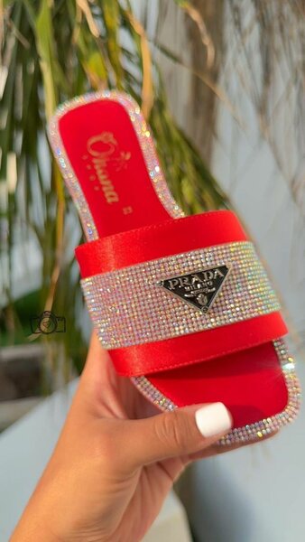 Red ballet flats