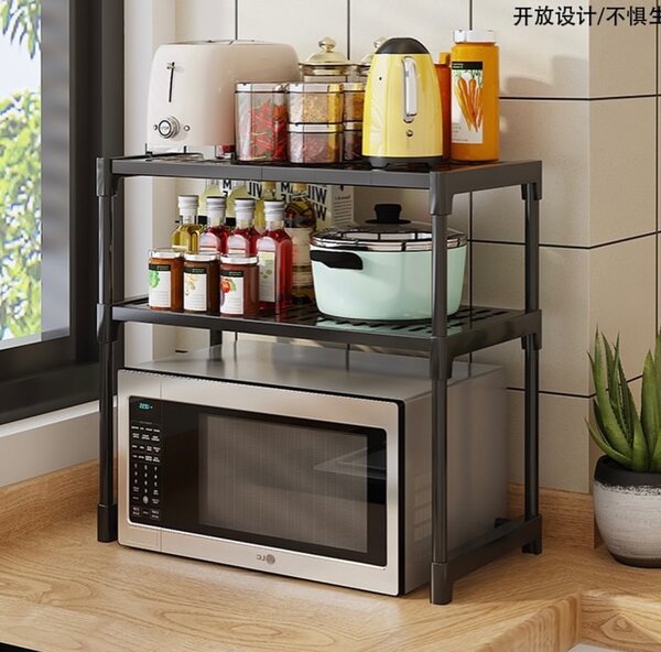 Microwave storage rack