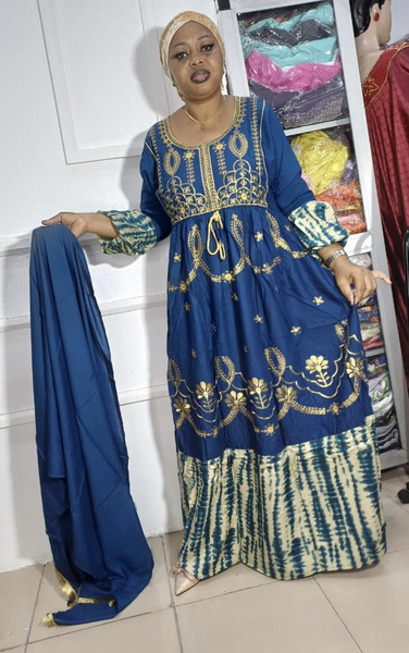 Boubou bleu