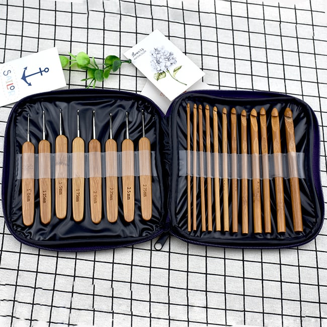 20pcs bamboo crochet set