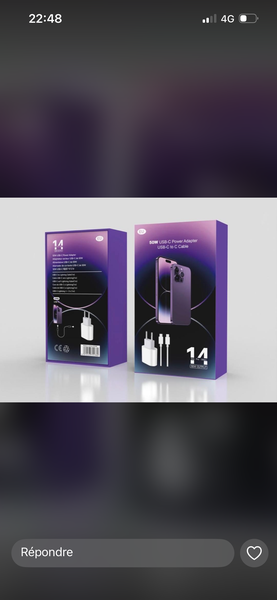 Chargeur iPhone 35w