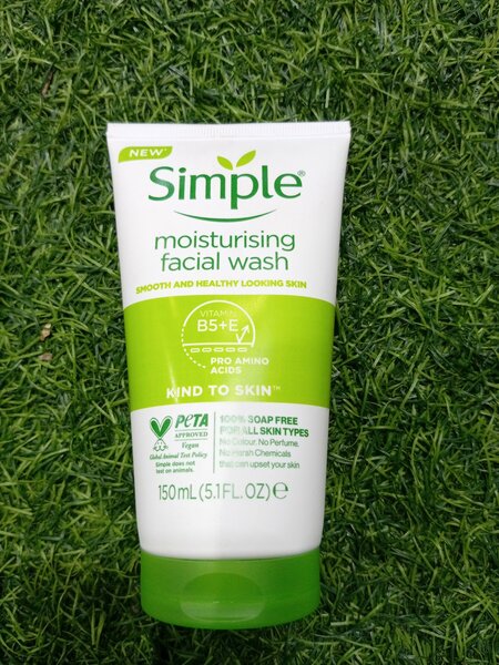 Simple facial wash