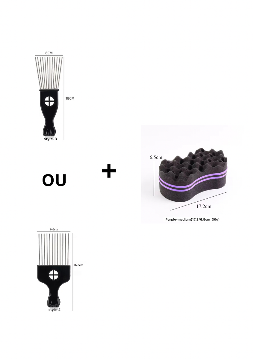 CHIFFONS TWIST+  PEIGNE AFRO
