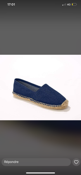 Espadrilles en toile unisexe