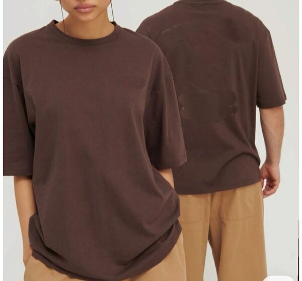 T-shirt marron uni