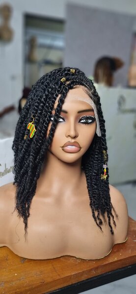 Perruque tressée afro chic