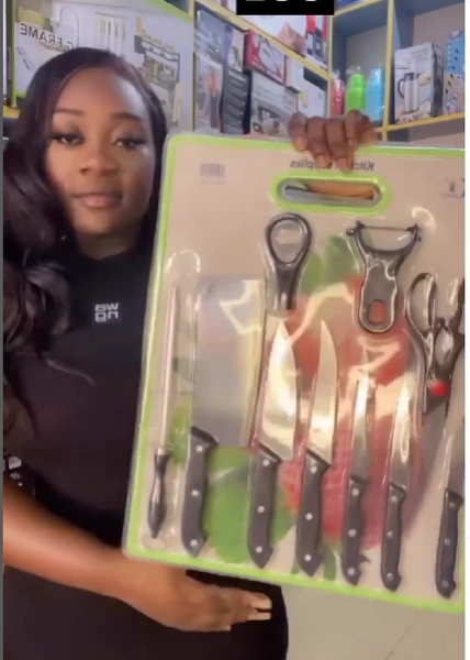 set of knives