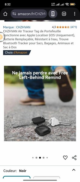 Traceur Bluetooth pour Clés