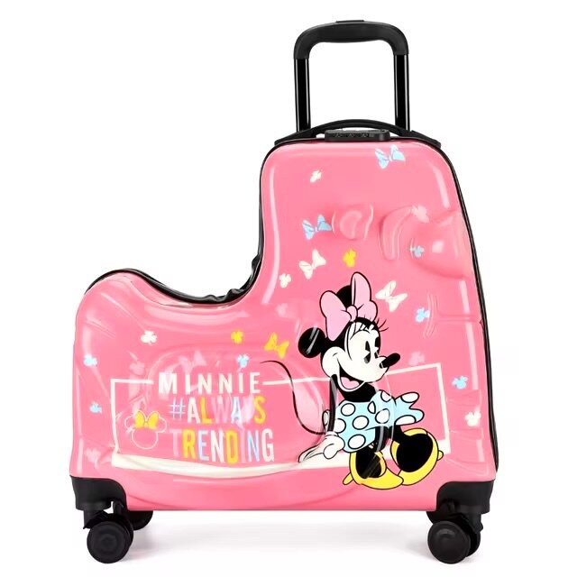 Kids ride on suitcase