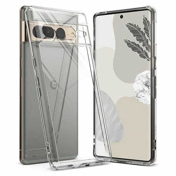 Coque Transparente Compatible Google Pixel 7 Pro + 1 Antichoc (6.7" Pouces) - Transparent