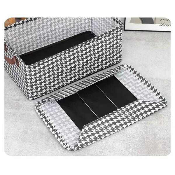 Panier de rangement pliable – Houndstooth