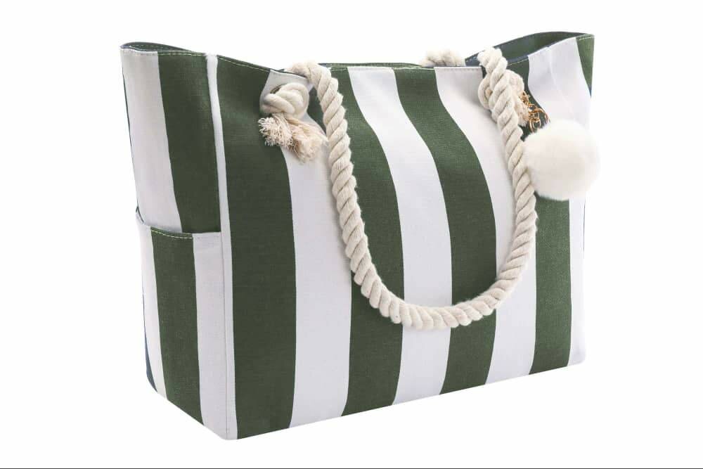 Sac de plage rayé été