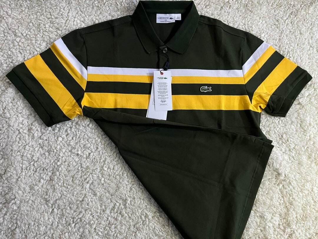 Polo homme rayé multicolore