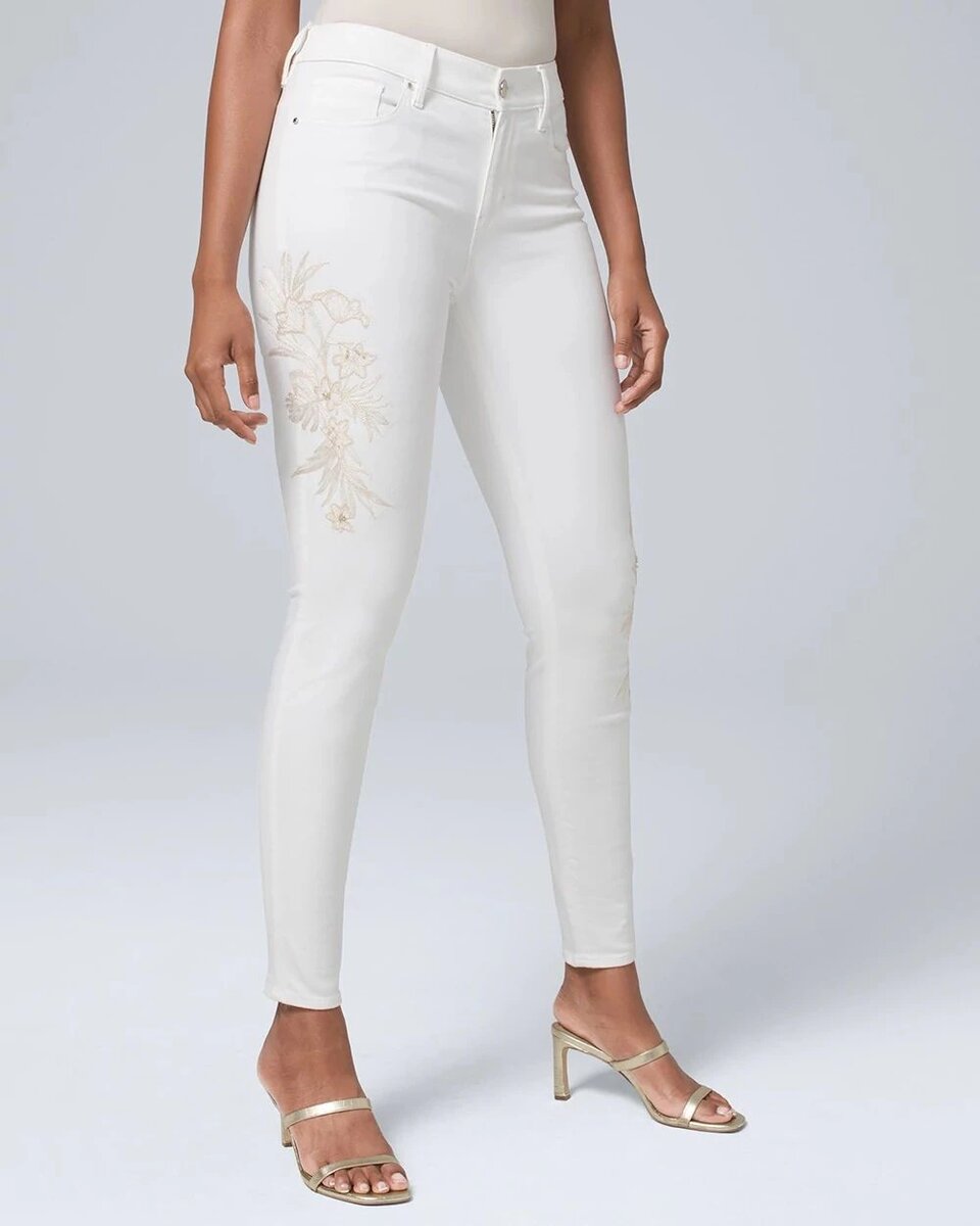 White House Black Market Embellished Jeans