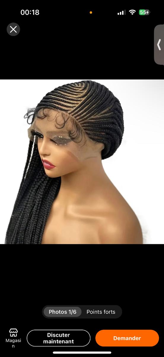 Perruque tresse