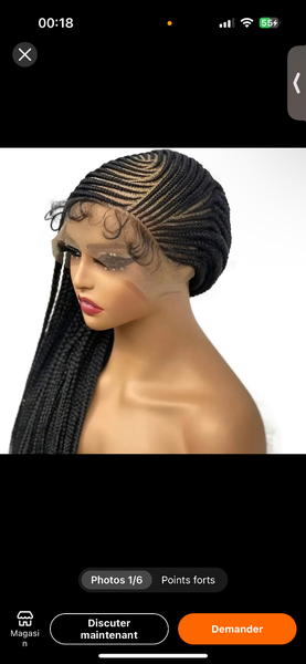 Perruque tresse