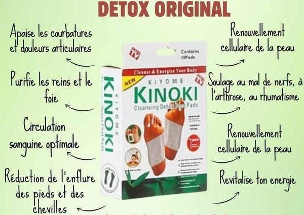 Kinoki patch détox pied lot de 10