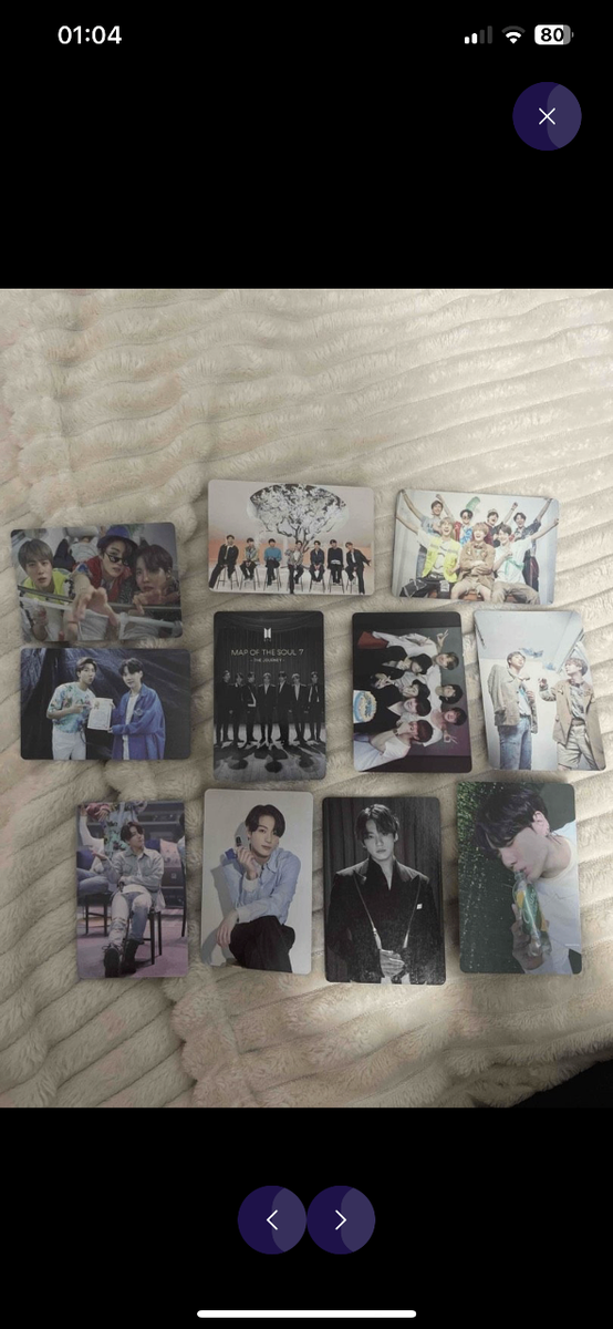 Photo carte BTS