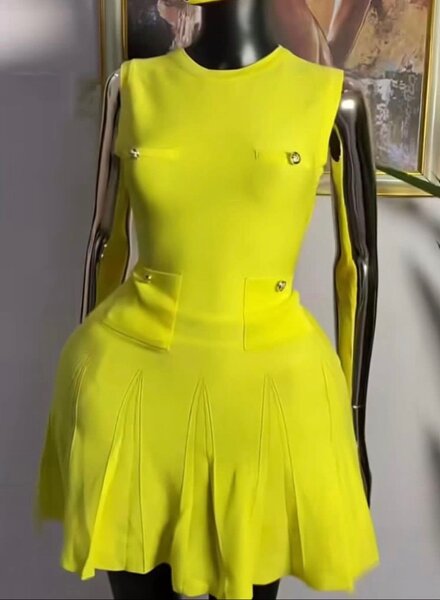 Mini straight dress