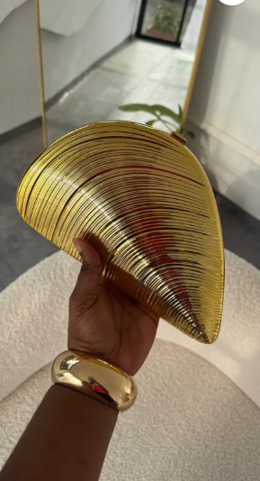 Leah Gold Clutch