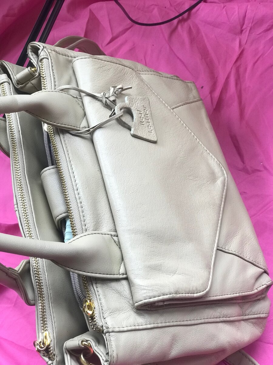 Thrift leather bag