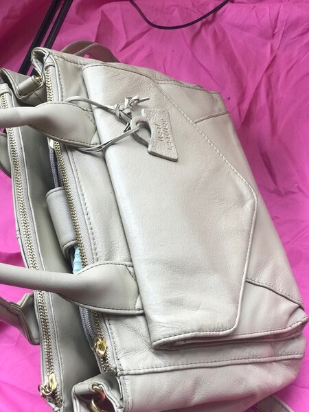 Thrift leather bag